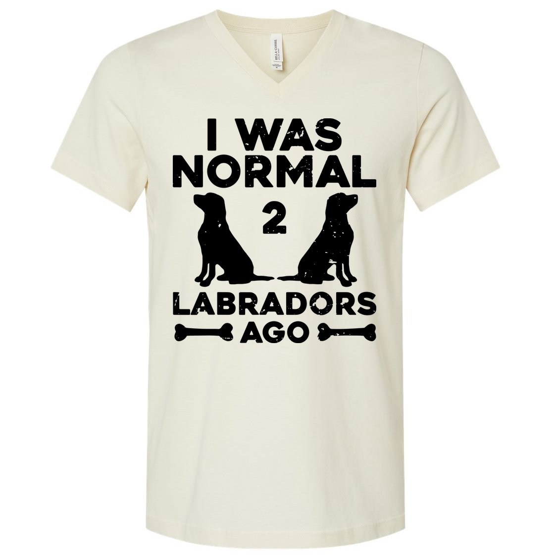 Cute Labrador Design For Men Women Labrador Retriever Lovers V-Neck T-Shirt