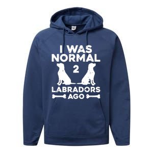 Cute Labrador Design For Men Women Labrador Retriever Lovers Performance Fleece Hoodie