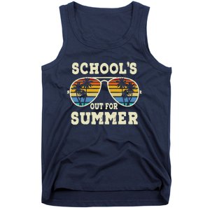 Cute Last Day Of School Schools Out For Summer Teacher Retro Tank Top