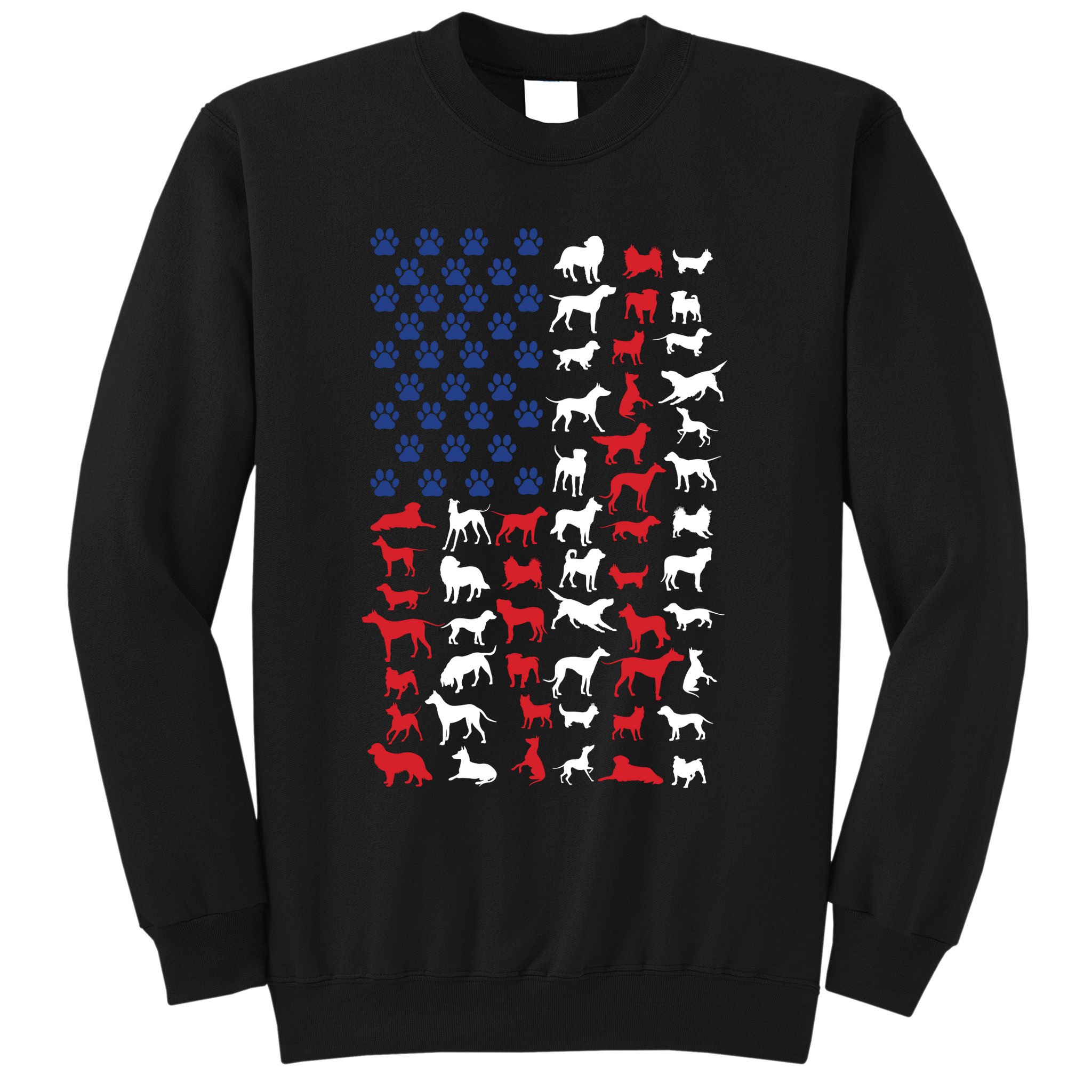 Dog Flag Usa Sweatshirt