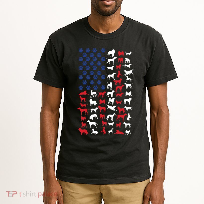 Dog Flag Usa Tall T-Shirt