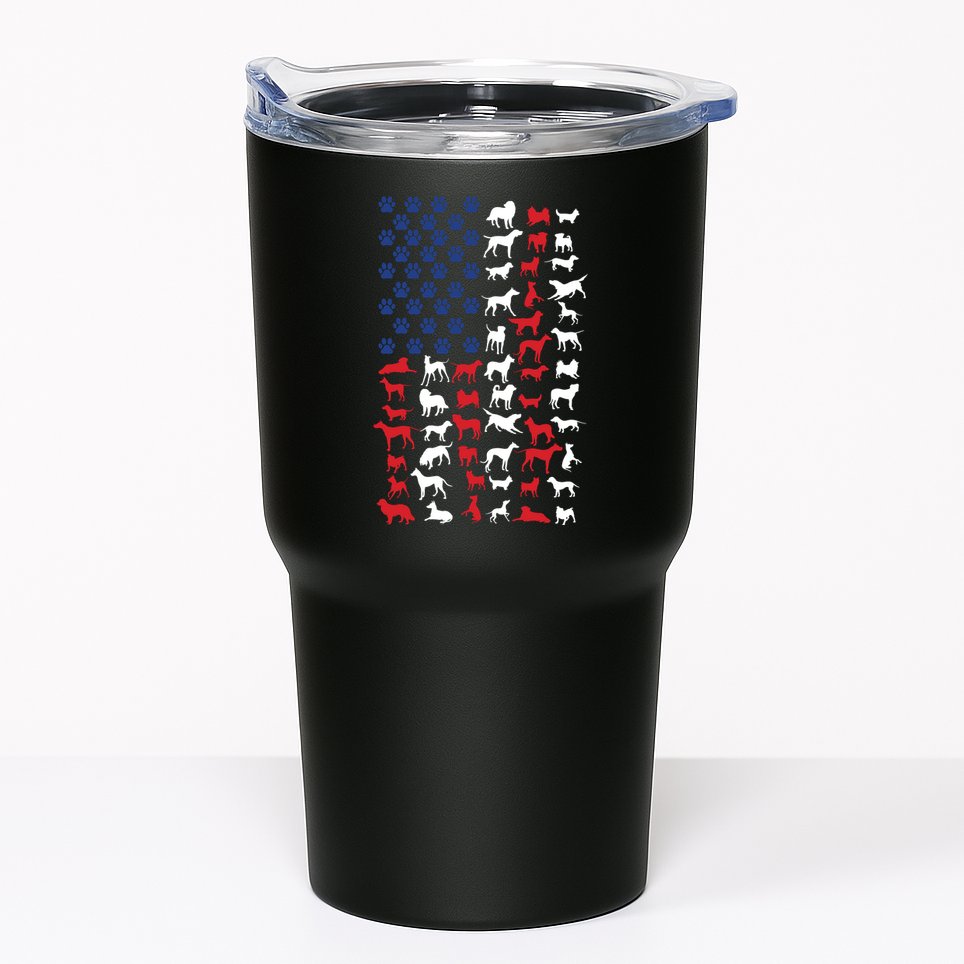 Dog Flag Usa Tumbler