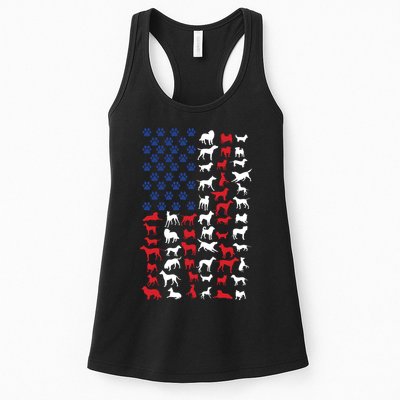 Dog Flag Usa Womens Tank Top