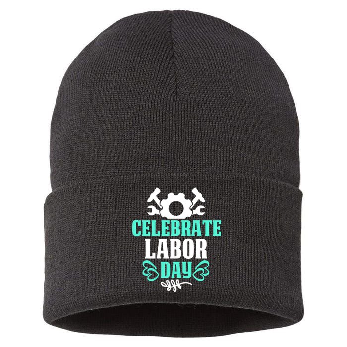 Celebrate Labor Day Gift Sustainable Knit Beanie