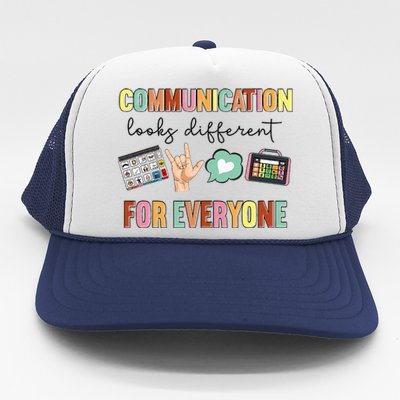 Communication Looks Different For Everyone Speech Therapy Trucker Hat