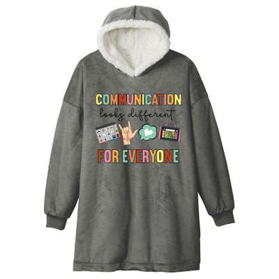 Communication Looks Different For Everyone Speech Therapy Hooded Wearable Blanket