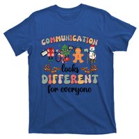 Communication Looks Different For Everyone Slp Sped Teacher Cute Gift T-Shirt