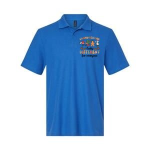 Communication Looks Different For Everyone Slp Sped Teacher Cute Gift Softstyle Adult Sport Polo