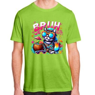 Cute Last Day Of School Year Summer Cat Bruh We Out Great Gift Adult ChromaSoft Performance T-Shirt