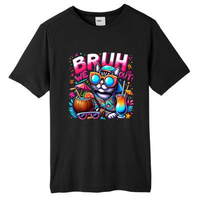 Cute Last Day Of School Year Summer Cat Bruh We Out Great Gift Tall Fusion ChromaSoft Performance T-Shirt