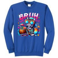 Cute Last Day Of School Year Summer Cat Bruh We Out Great Gift Sweatshirt