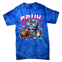 Cute Last Day Of School Year Summer Cat Bruh We Out Great Gift Tie-Dye T-Shirt