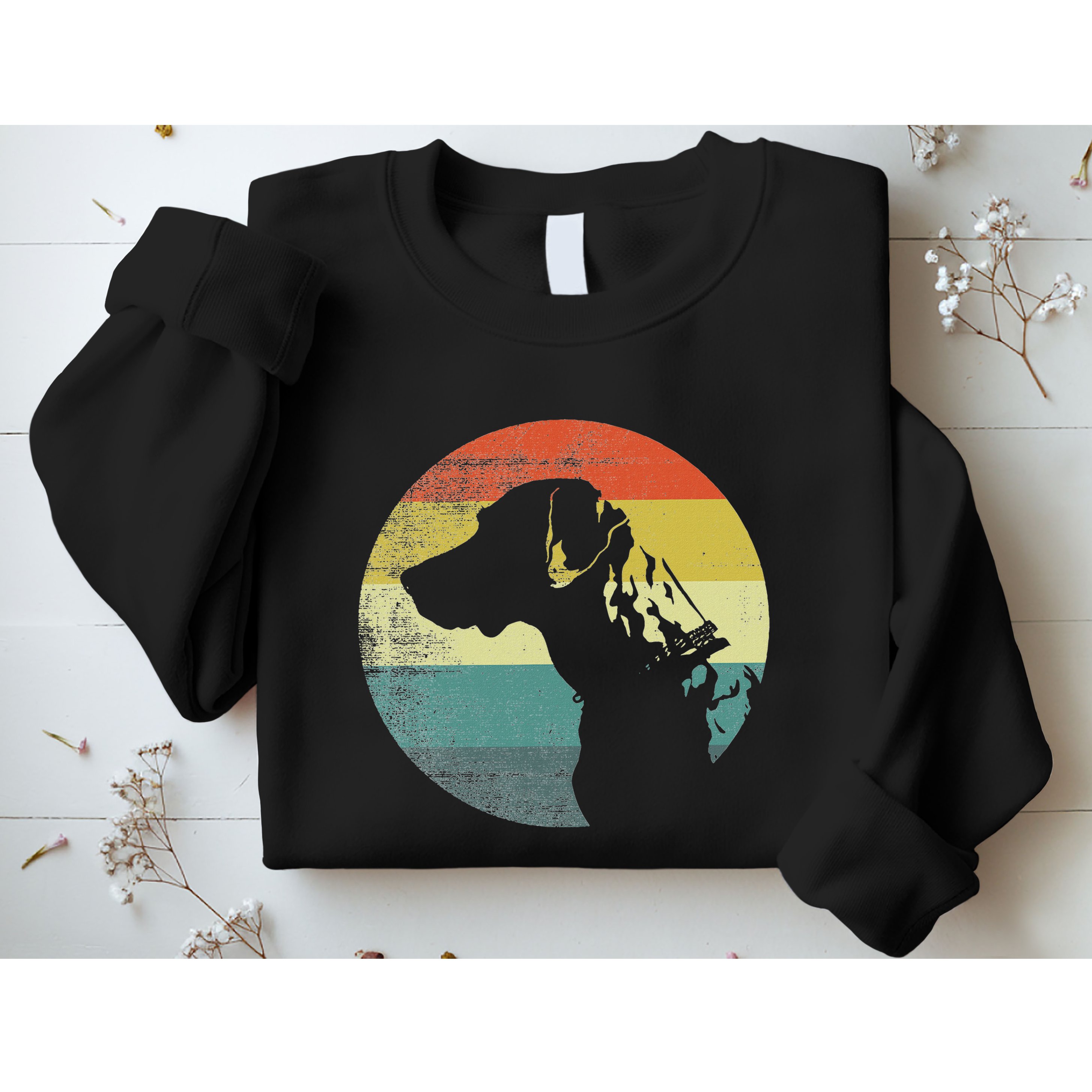 Catahoula Leopard Dog Retro Design Sweatshirt