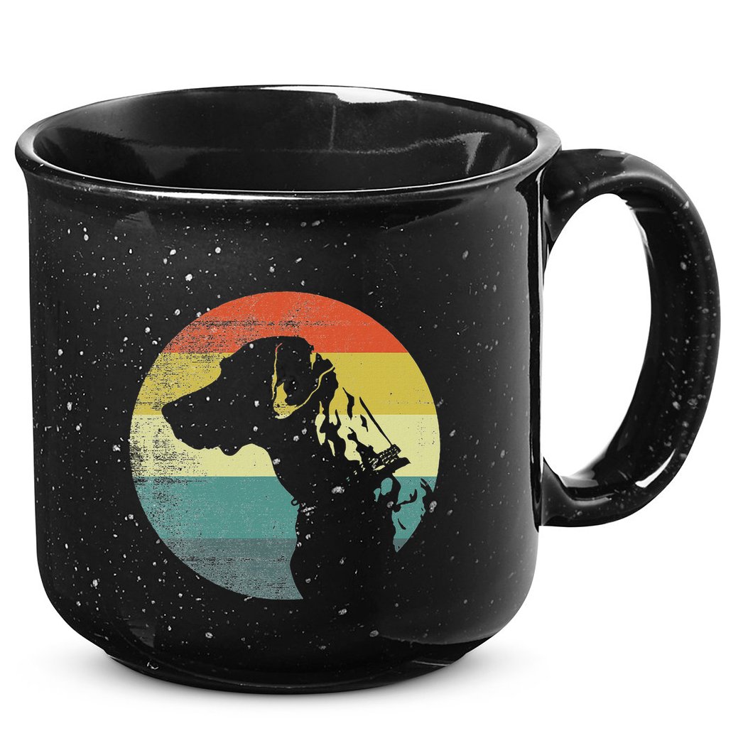 Catahoula Leopard Dog Retro Design 15oz Campfire Ceramic Mug