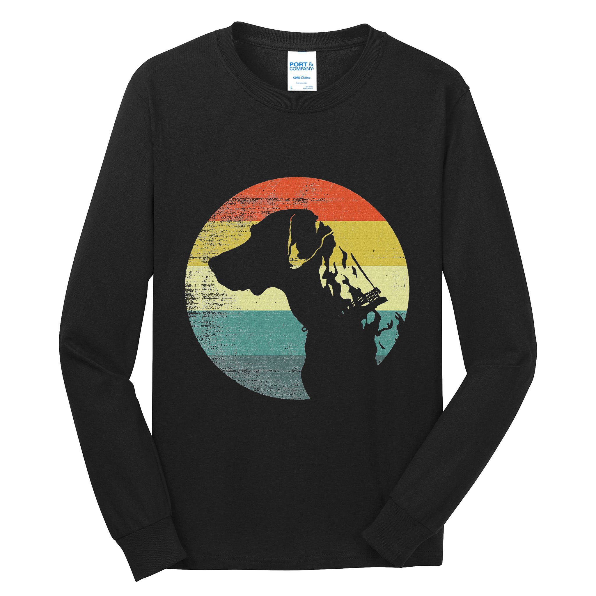 Catahoula Leopard Dog Retro Design Tall Long Sleeve T-Shirt