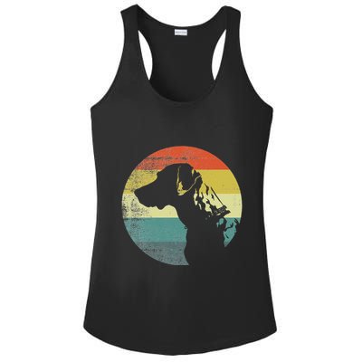 Catahoula Leopard Dog Retro Design Ladies PosiCharge Competitor Racerback Tank