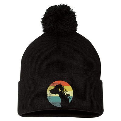 Catahoula Leopard Dog Retro Design Pom Pom 12in Knit Beanie