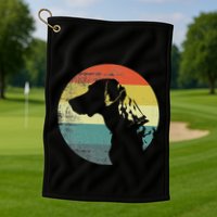 Catahoula Leopard Dog Retro Design Golf Towel