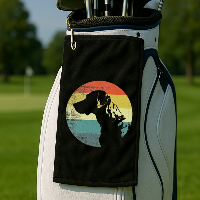 Catahoula Leopard Dog Retro Design Golf Towel