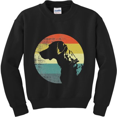 Catahoula Leopard Dog Retro Design Kids Sweatshirt