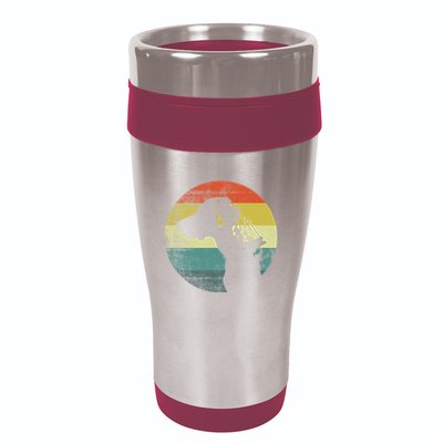 Catahoula Leopard Dog Retro Design 16oz Travel Tumbler