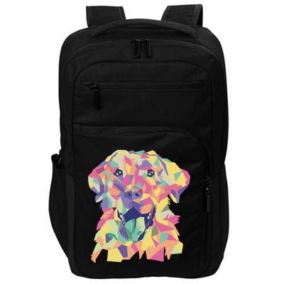 Colorful Labrador Dog Impact Tech Backpack