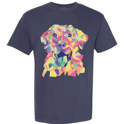 Colorful Labrador Dog Garment-Dyed Heavyweight T-Shirt
