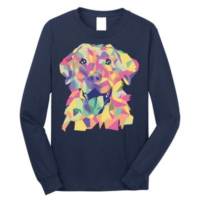 Colorful Labrador Dog Long Sleeve Shirt