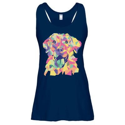 Colorful Labrador Dog Ladies Essential Flowy Tank