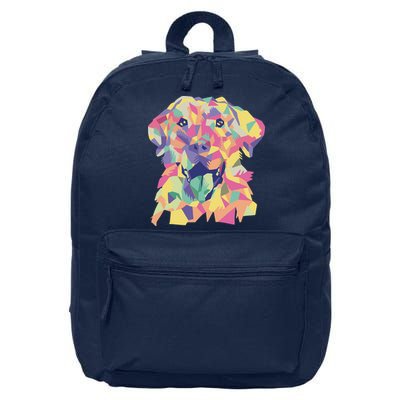 Colorful Labrador Dog 16 in Basic Backpack