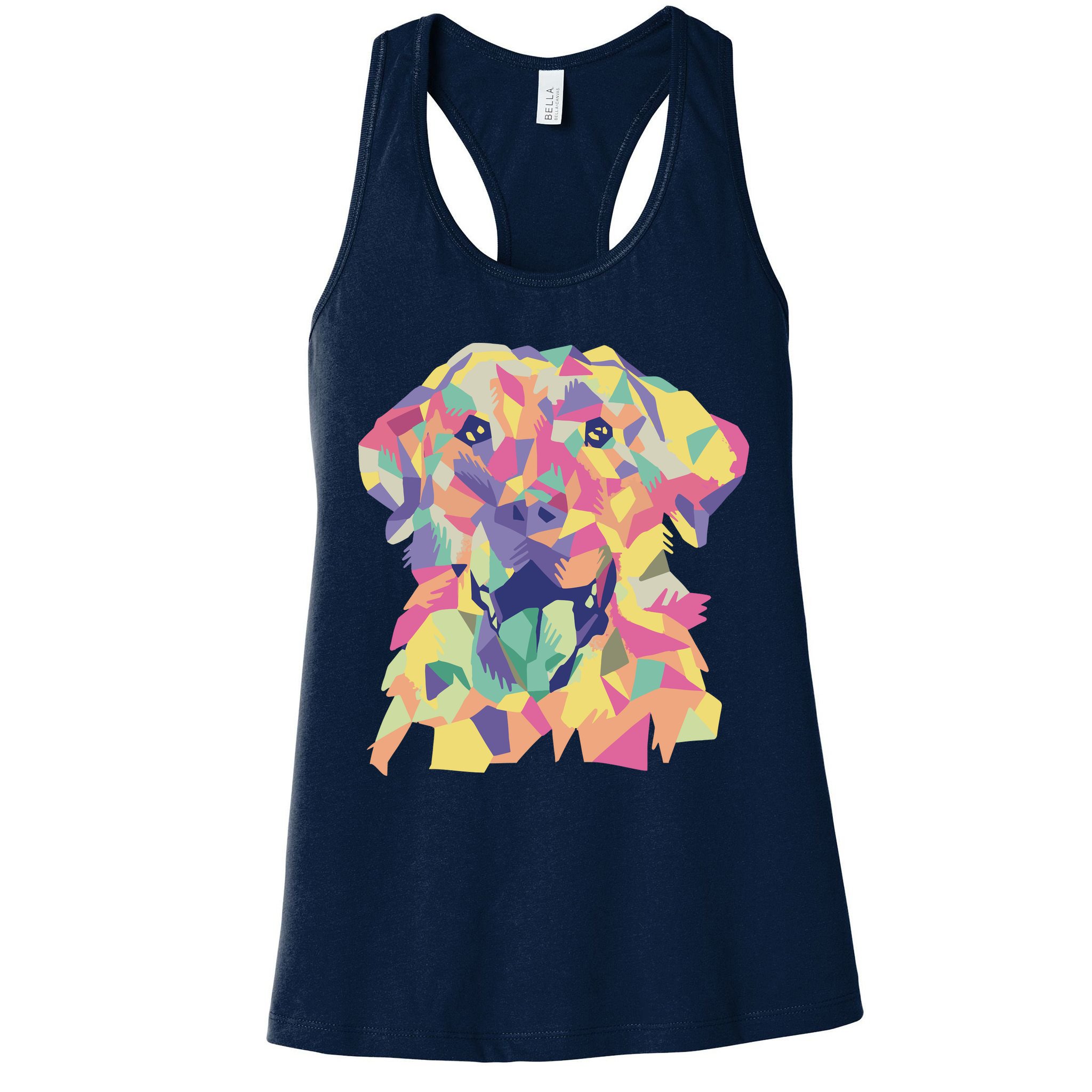 Colorful Labrador Dog Womens Tank Top