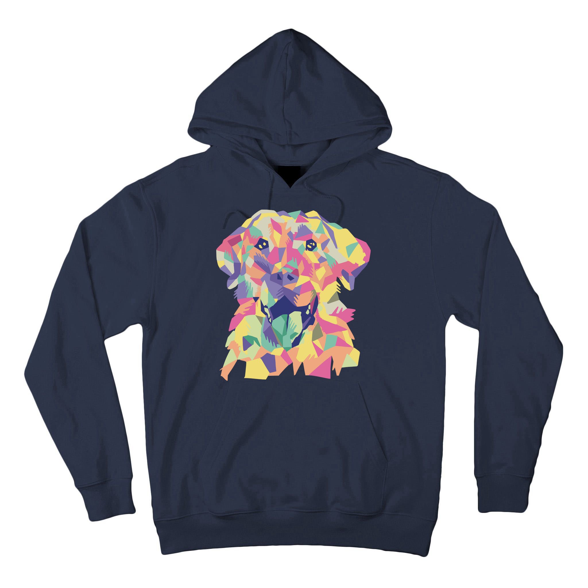 Colorful Labrador Dog Tall Hoodie