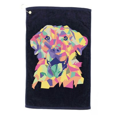 Colorful Labrador Dog Golf Towel