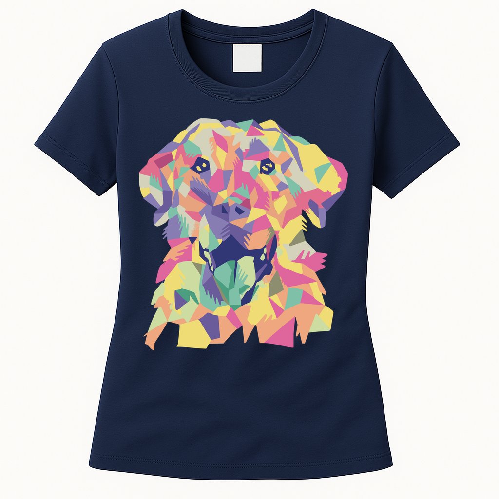 Colorful Labrador Dog Womens T-Shirt
