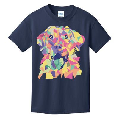 Colorful Labrador Dog Kids T-Shirt