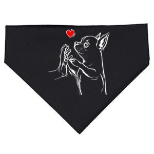 Chihuahua Love Dog Mom Gift USA-Made Doggie Bandana