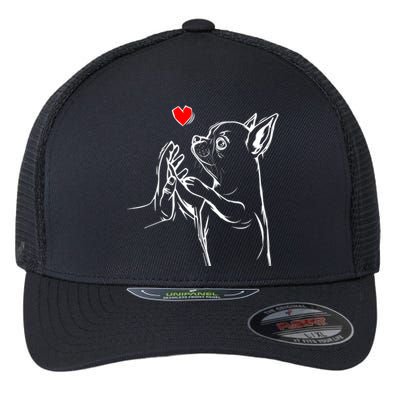 Chihuahua Love Dog Mom Gift Flexfit Unipanel Trucker Cap