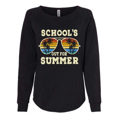 Cute Last Day Of School Schools Out For Summer Teacher Retro Gift Womens California Wash Sweatshirt