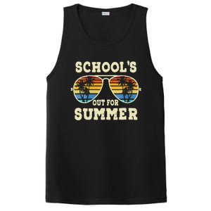 Cute Last Day Of School Schools Out For Summer Teacher Retro Gift PosiCharge Competitor Tank