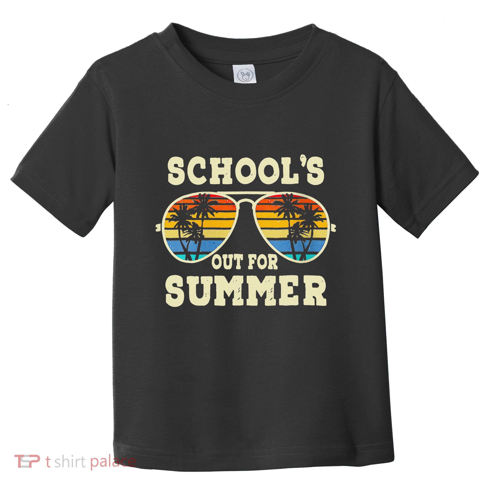 Cute Last Day Of School Schools Out For Summer Teacher Retro Gift Toddler T-Shirt