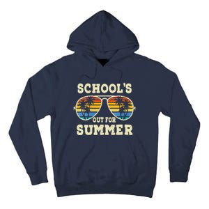 Cute Last Day Of School Schools Out For Summer Teacher Retro Gift Tall Hoodie