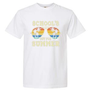 Cute Last Day Of School Schools Out For Summer Teacher Retro Gift Garment-Dyed Heavyweight T-Shirt