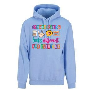 Communication Looks Different For Everyone Unisex Surf Hoodie