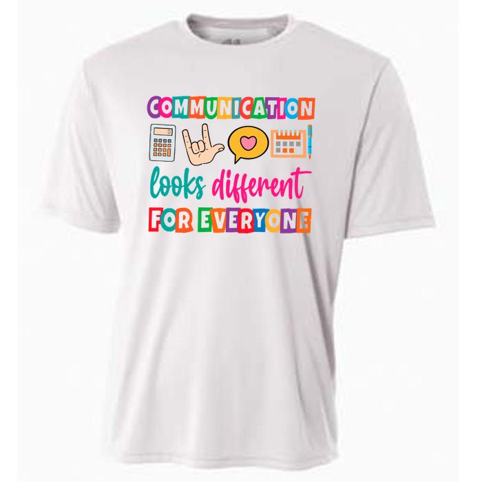 Communication Looks Different For Everyone Cooling Performance Crew T-Shirt