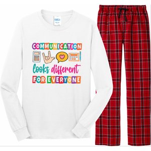 Communication Looks Different For Everyone Long Sleeve Pajama Set