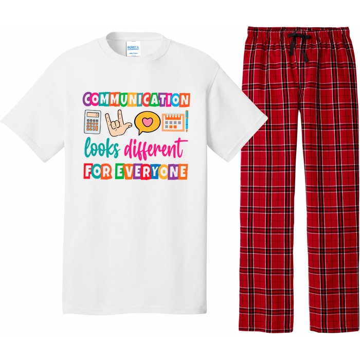 Communication Looks Different For Everyone Pajama Set