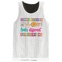 Communication Looks Different For Everyone Mesh Reversible Basketball Jersey Tank