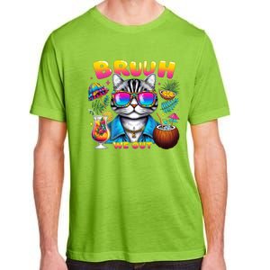 Cute Last Day Of School Year Summer Cat Bruh We Out Student Gift Adult ChromaSoft Performance T-Shirt