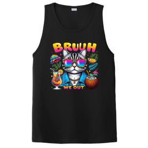 Cute Last Day Of School Year Summer Cat Bruh We Out Student Gift PosiCharge Competitor Tank