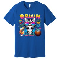 Cute Last Day Of School Year Summer Cat Bruh We Out Student Gift Premium T-Shirt